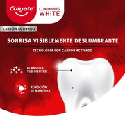 Crema Dental Colgate Luminous White Charcoal - Farmacias Arrocha