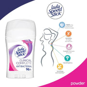 Desodorante Lady Speed Stick Clinical Complete Powder Barra 45 g - Farmacias Arrocha