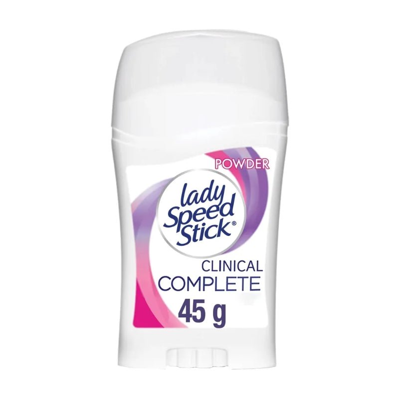 Desodorante Lady Speed Stick Clinical Complete Powder Barra 45 g - Farmacias Arrocha