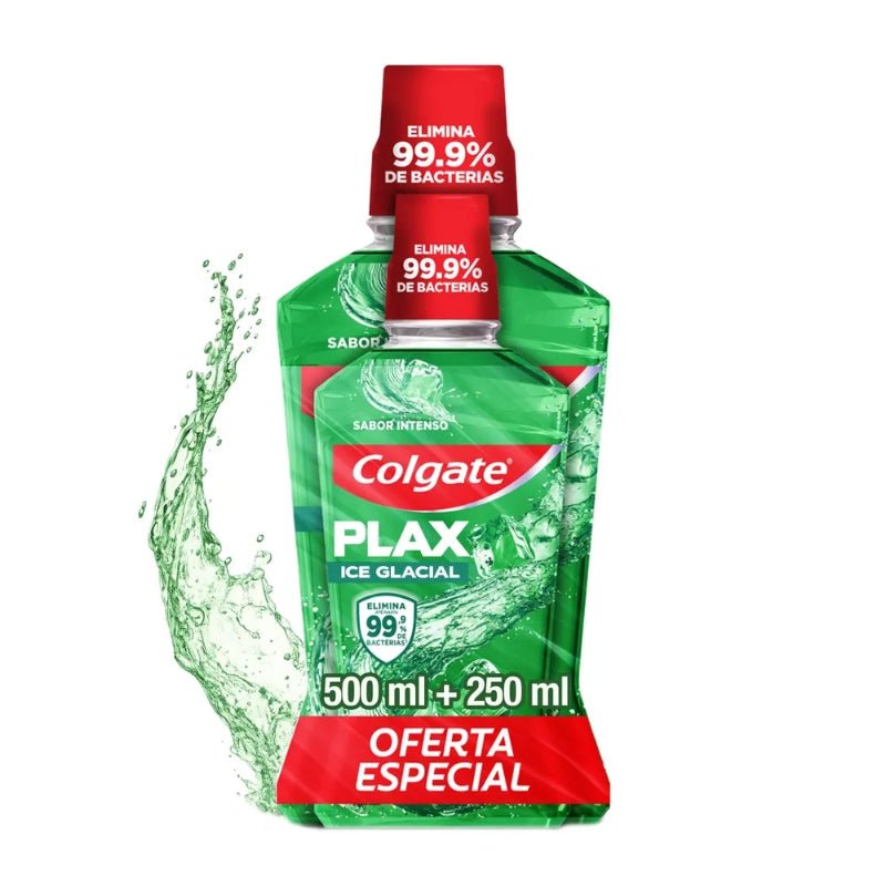 Enjuague Bucal Colgate Plax Ice Glacial 500 ml + 250 ml - Farmacias Arrocha