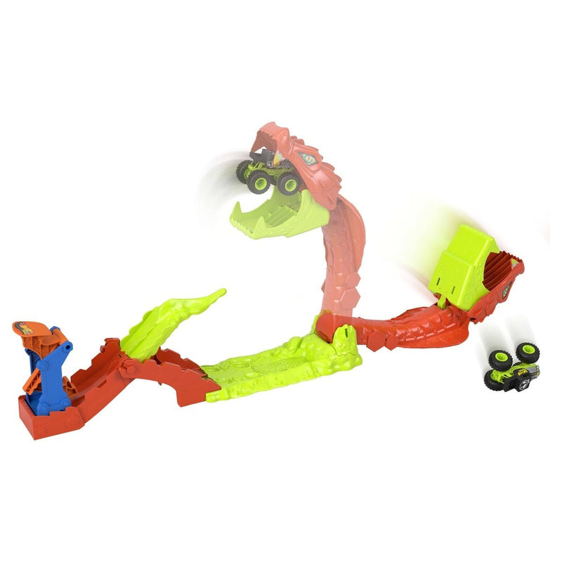 Hot Wheels Monster Trucks Set de Pista Ataque de Serpiente - Farmacias Arrocha