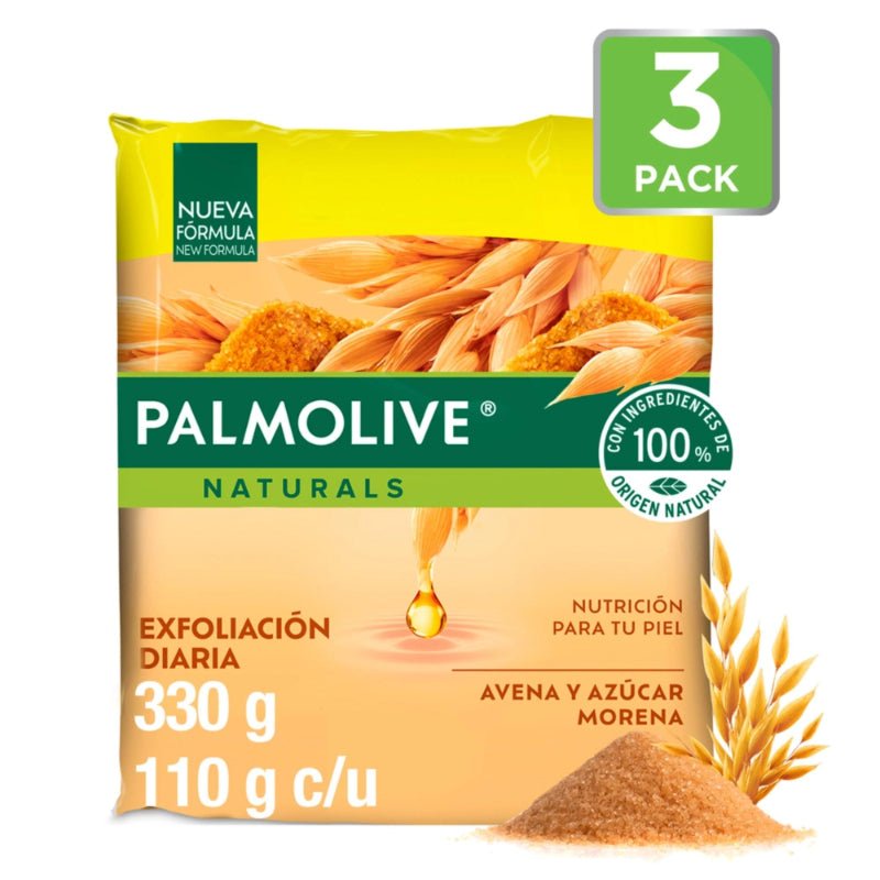 Jabón de Tocador Palmolive Avena Y Azucar Morena 100 g 3 Pack - Farmacias Arrocha