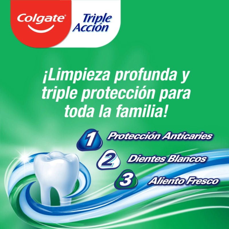 Pasta Dental Colgate Triple Acción 150 ml - Farmacias Arrocha