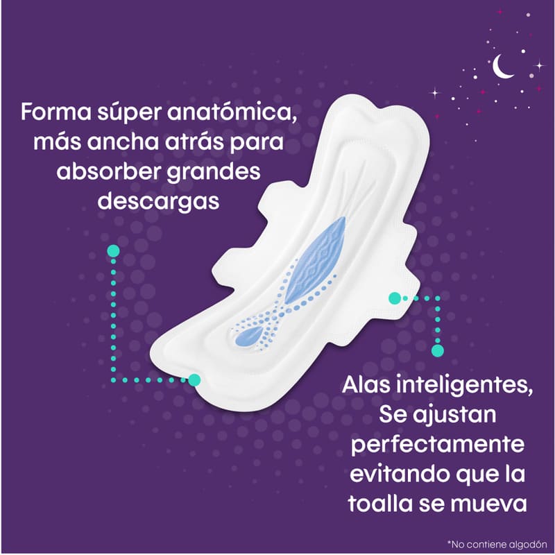 Toallas Femeninas Kotex Nocturna 12U - Farmacias Arrocha
