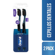 Cepillos de dientes Oral - B Advanced 7 Beneficios con Carbón 2 Unidades - Farmacias Arrocha