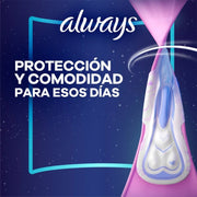 Toallas Femeninas, Always Suave Nocturna 8 Unidades - Farmacias Arrocha