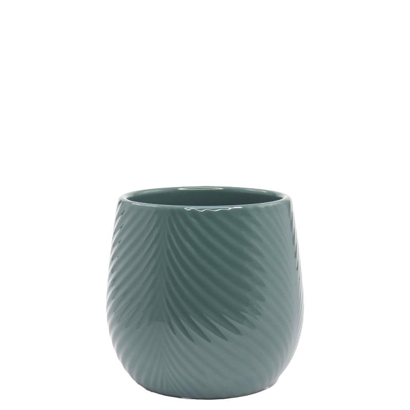 Pote De Ceramica Blue Grey 11.5 x 12.5 cm - Farmacias Arrocha
