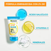 Scrub Limpiador Profundo Anti Imperfecciones Express Aclara Garnier Ácido Salicílico 150 ml - Farmacias Arrocha