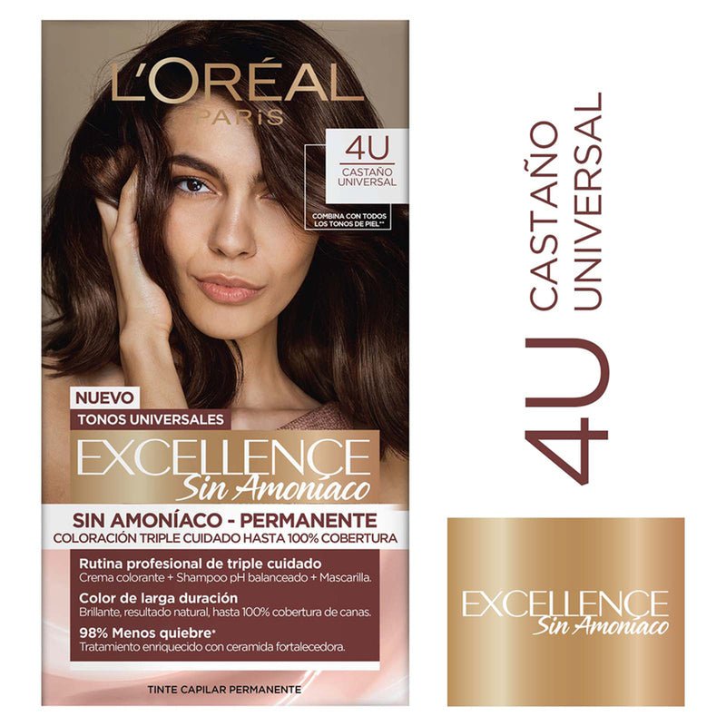 L'Oreal Tintura Permanente Excellence Sin Amoniaco - Farmacias Arrocha