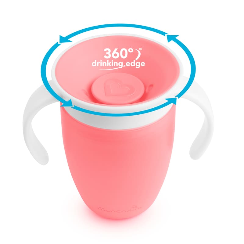 Munchkin Vaso 360 - 7 Oz. Con Asas Y Tapa - Farmacias Arrocha