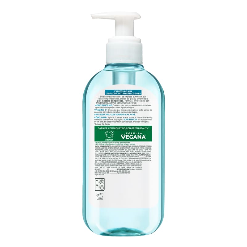 Gel Limpiador Profundo Anti Imperfecciones Express Aclara Garnier Ácido Salicílico 200 ml - Farmacias Arrocha