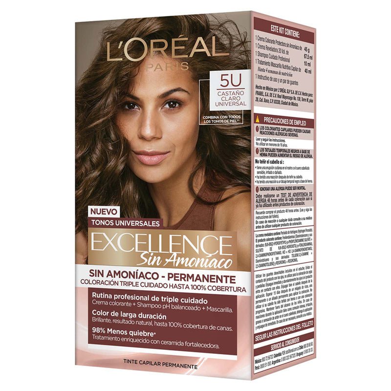 L'Oreal Tintura Permanente Excellence Sin Amoniaco - Farmacias Arrocha