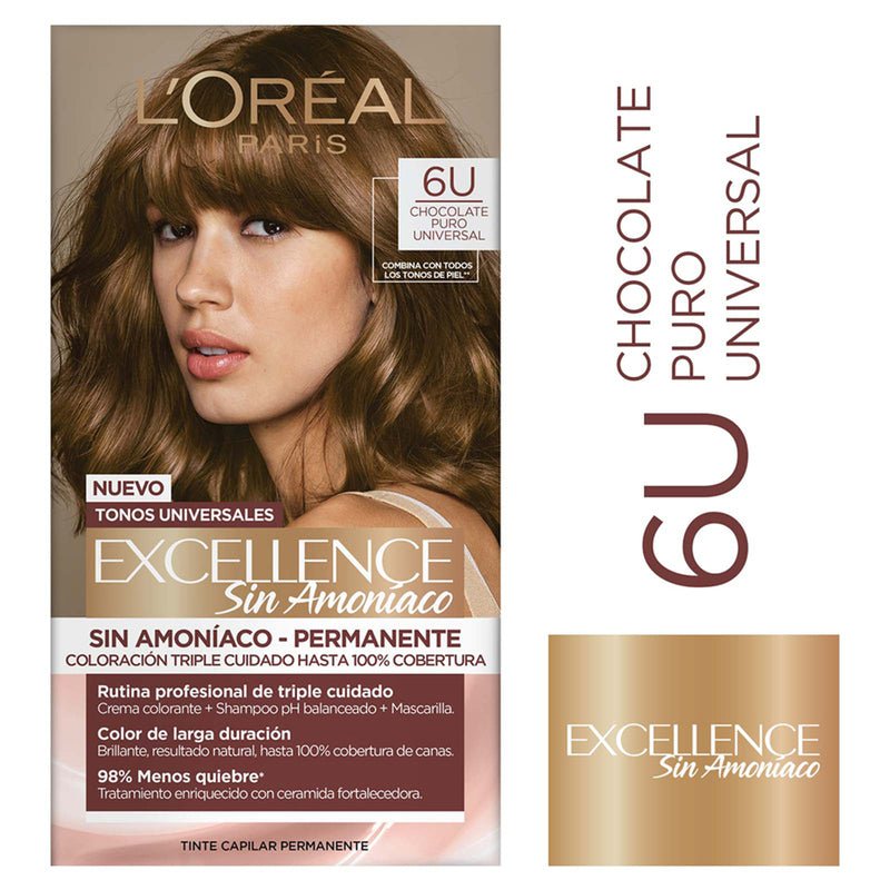L'Oreal Tintura Permanente Excellence Sin Amoniaco - Farmacias Arrocha