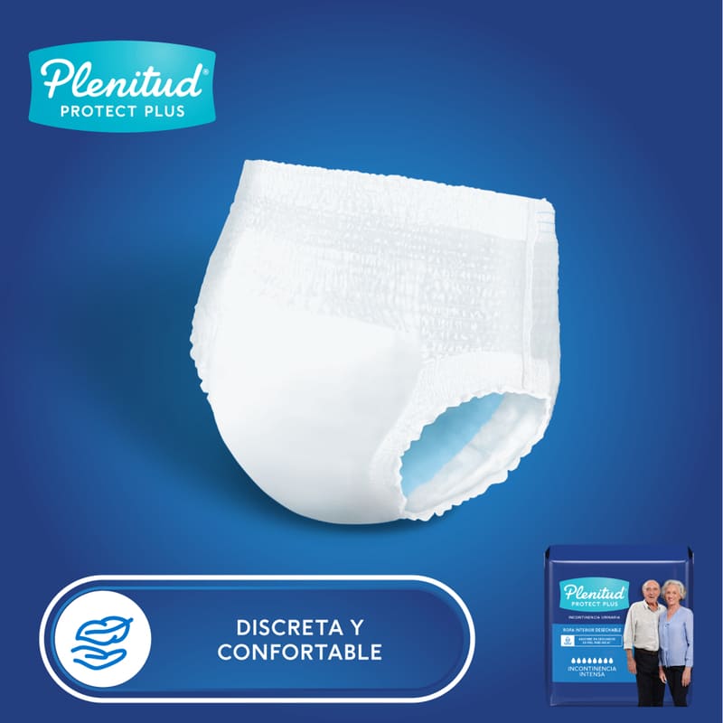 Ropa Interior Desechable Adulto Plenitud Protect Plus G/XG 8U - Farmacias Arrocha