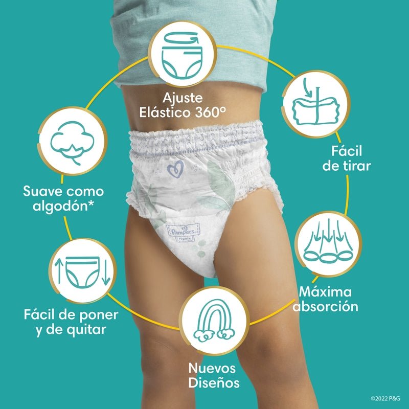 Pañales Pampers Premium Care Pants Talla XXG, 24 unidades - Farmacias Arrocha