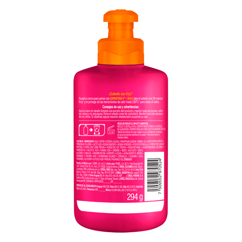 Crema Para Peinar Elvive Dream Liso L'OREAL PARIS 300 Ml - Farmacias Arrocha