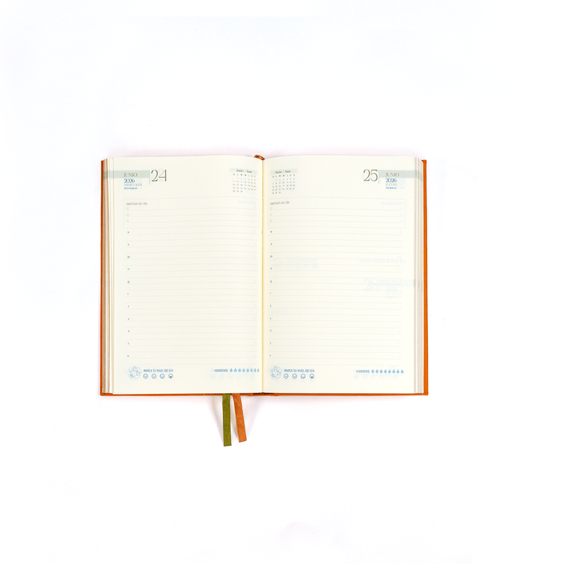 Agenda Premium Diaria Sunzal Beige 2026 - Farmacias Arrocha
