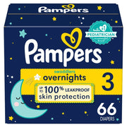 Pañales Pampers Swaddlers Overnight Talla 3, 66 unidades - Farmacias Arrocha