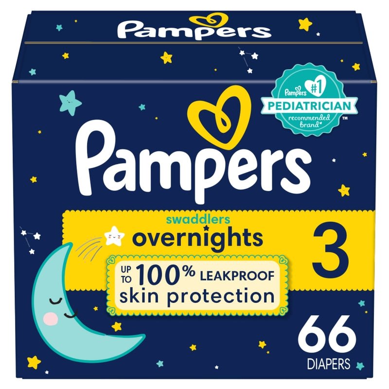 Pañales Pampers Swaddlers Overnight Talla 3, 66 unidades - Farmacias Arrocha