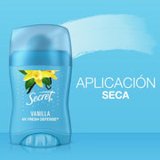 Barra Invisible Antitranspirante Secret Vainilla 45 g - Farmacias Arrocha