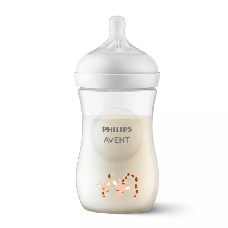 Avent Biberón Natural Response Decorado 9Oz. - Jirafa - Farmacias Arrocha
