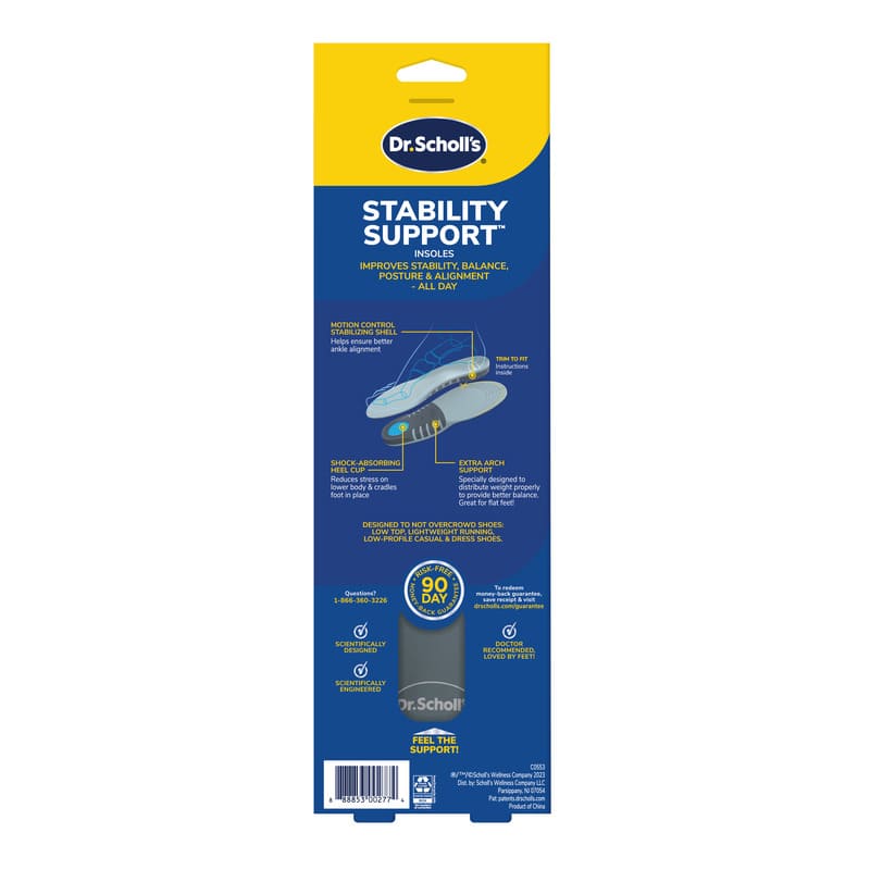 Dr Scholls Stability Support Insoles Men - Farmacias Arrocha