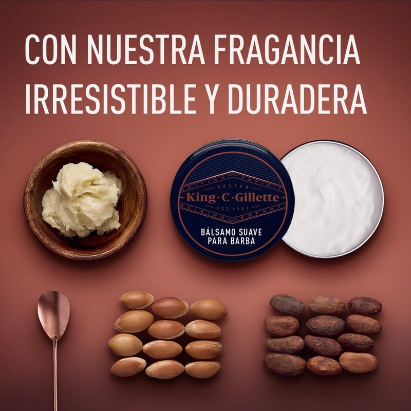 Bálsamo para barba King C. Gillette cuidado y suvavidad de barba 75ml - Farmacias Arrocha