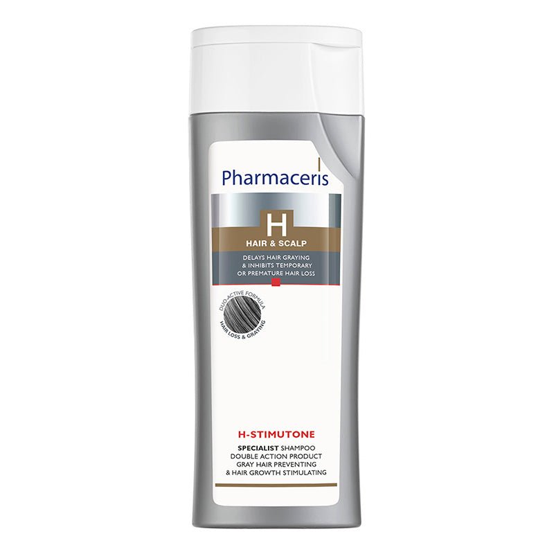 Pharmaceris H - Stimutone Champú doble acción prevención de canas y para estimular el crecimiento del cabello 250 ml - Farmacias Arrocha