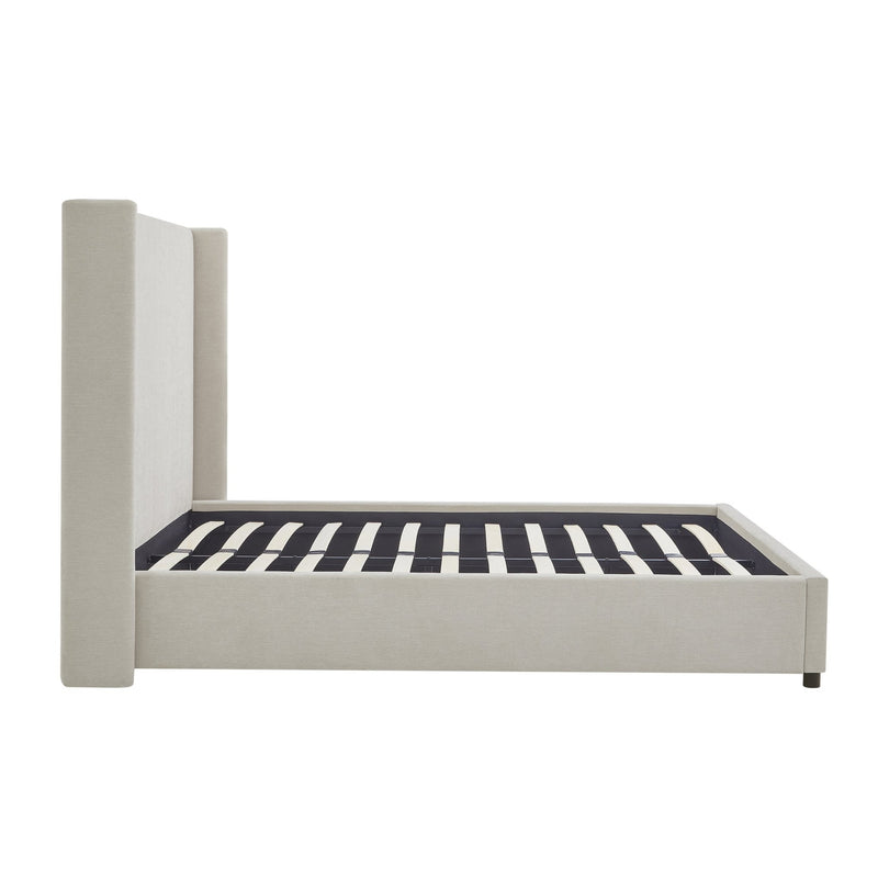 Cama tapizada con respaldar en lateral Beige - Farmacias Arrocha