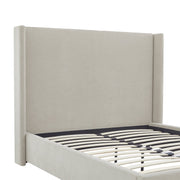 Cama tapizada con respaldar en lateral Beige - Farmacias Arrocha