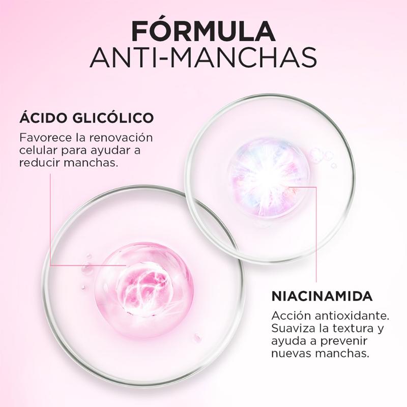 Sérum Facial L'Oréal Paris Glycolic Bright antimanchas Ácido Glicólico y Niacinamida 30 - Farmacias Arrocha