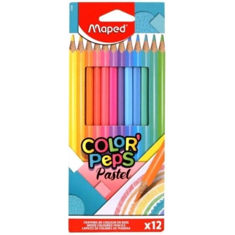 Maped Lap/Madera Color Pep Pastel 12Und - Farmacias Arrocha