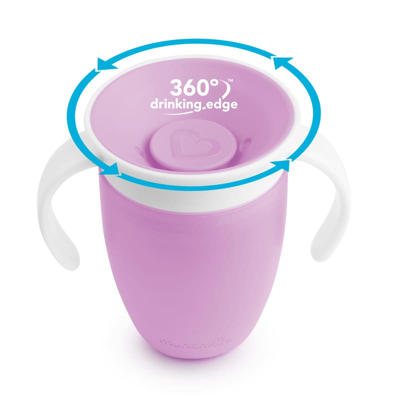 Munchkin Vaso 360 - 7 Oz. Con Asas Y Tapa - Farmacias Arrocha