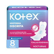 Toallas Femeninas Kotex Día y Noche Nocturna 8U - Farmacias Arrocha