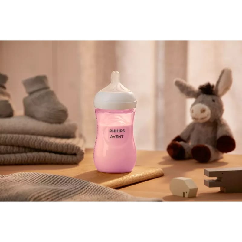 Avent Biberon Natural Response 9Oz. Rosado - Farmacias Arrocha