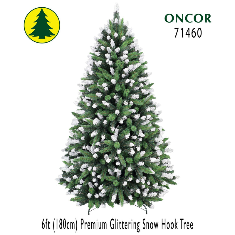 Árbol de 6' Premium Glittering Snow - Farmacias Arrocha