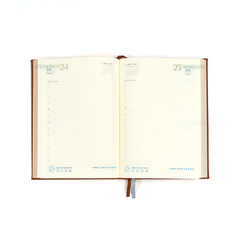 Agenda Premium Diaria Apaneca Cafe 2026 - Farmacias Arrocha