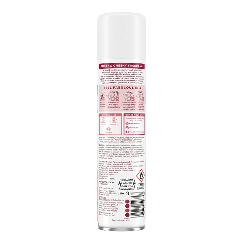 Batiste Shampoo Seco Cherry 200Ml - Farmacias Arrocha