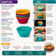 Set de 8 mini moldes de silicona con diseño de diamante. - Farmacias Arrocha