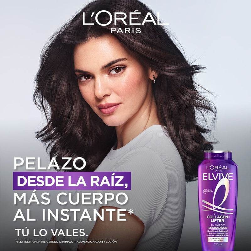 Shampoo L'Oreal Paris Colageno Lifter 370ml - Farmacias Arrocha