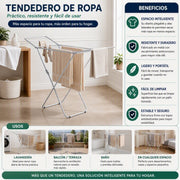 Tendedero de ropa con alas - Farmacias Arrocha