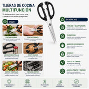 Tijeras de cocina multifuncional - Farmacias Arrocha