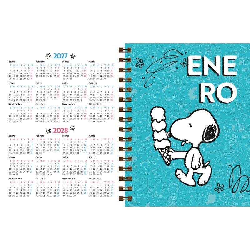 V&R - Agenda Snoopy 2027 Roja - Farmacias Arrocha