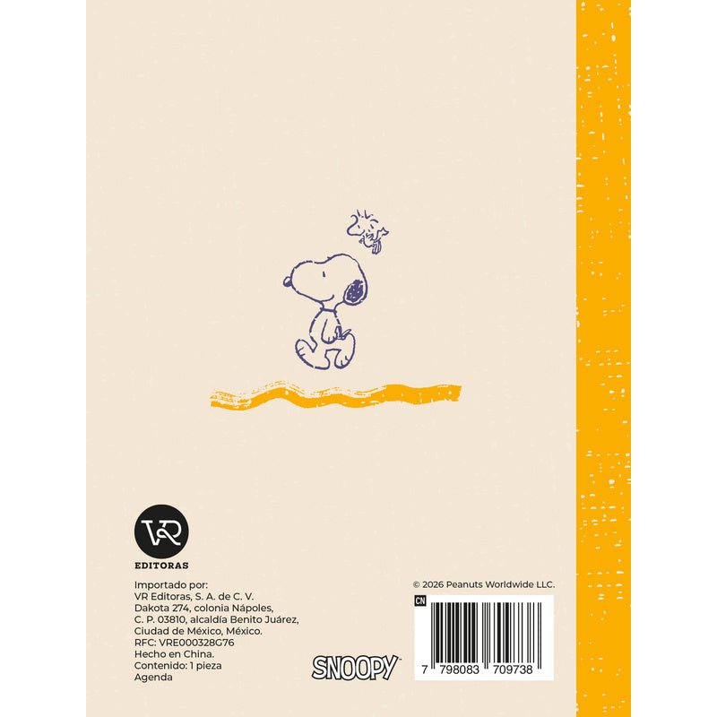 V&R - Agenda Snoopy Amigos 2027 - Farmacias Arrocha