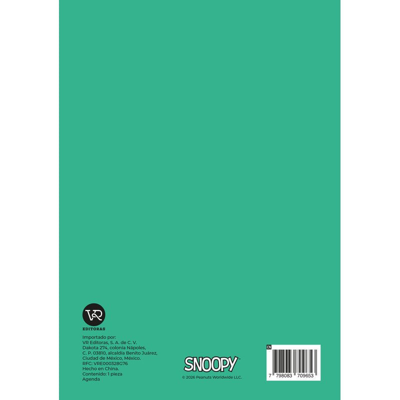 V&R - Agenda Snoopy Woodstock 2027 - Farmacias Arrocha