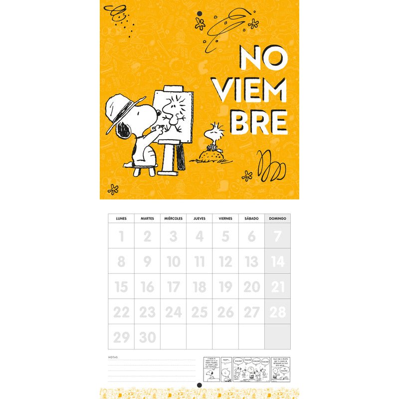 V&R - Calendario Snoopy Verde 2027 - Farmacias Arrocha