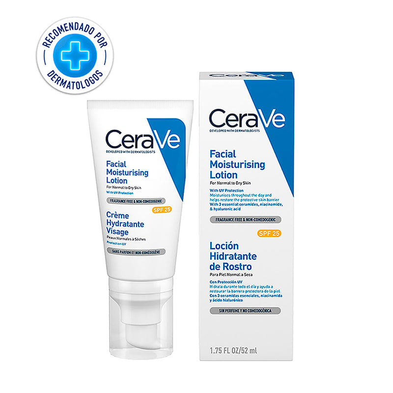 CeraVe Loción Hidratante de Rostro con FPS 52 ml - Farmacias Arrocha