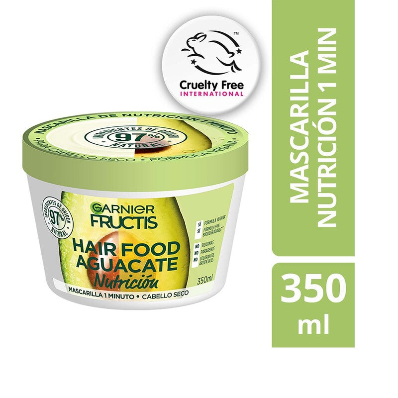 Garnier Fructis Hair Food Mascarilla de Nutrición Aguacate 300ML - Farmacias Arrocha