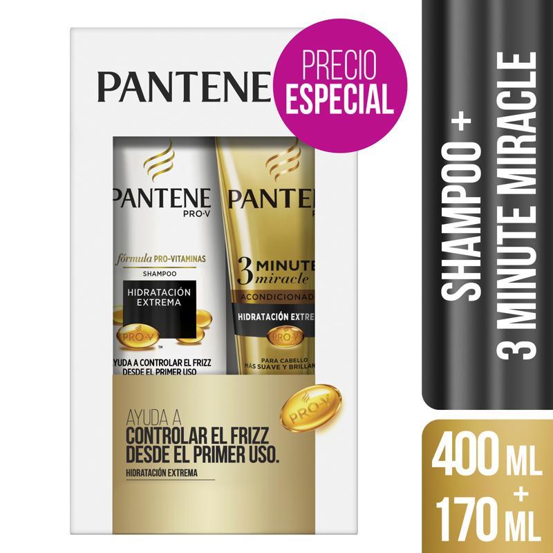 Pantene Pack Hidratac. Extrema Shampoo 400Ml + 3Mm 170Ml - Farmacias Arrocha