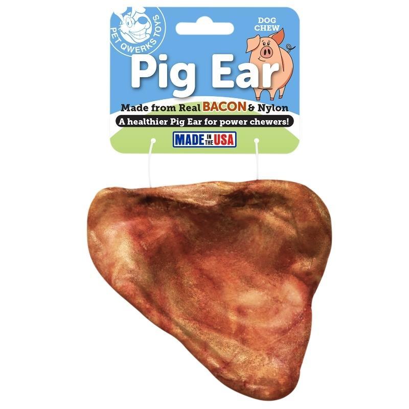 Pet Qwerks Toys Masticables Orejas De Cerdo De Nailon Sabor Tocino Large - Farmacias Arrocha